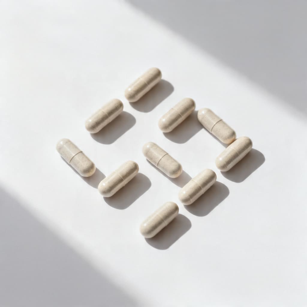 Pastillas sobre una mesa